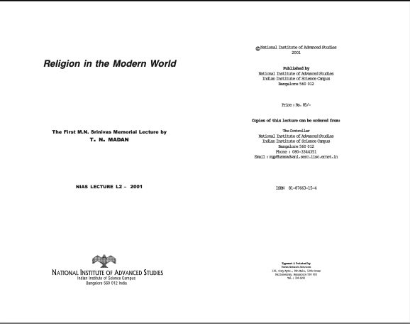 Religion in the modern world