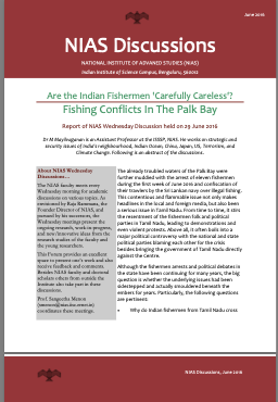 Are the Indian Fishermen “Carefully Careless? Fishing Conflicts in the Palk Bay”