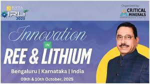 Innovation in Rare Earths and Lithium (IRLi 2025) Summit, Bengaluru, India.