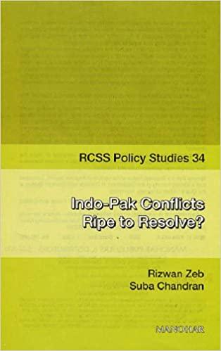 Indo-Pak Conflicts: Ripe to Resolve?